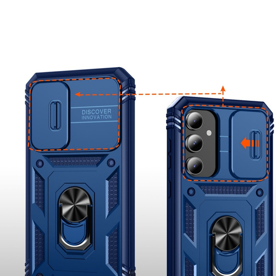 Case for Samsung Galaxy S23 FE, CamShield Slide, blue