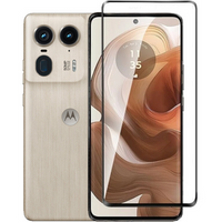 3D Tempered Glass for Motorola Edge 50 Ultra, black frame