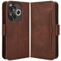 Flip case for Xiaomi Poco F6, Card Slot, brown