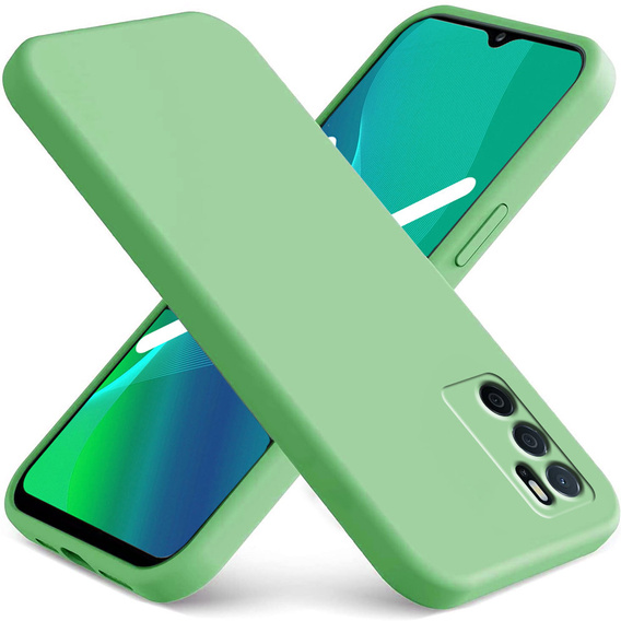 Case for Oppo A16 / A16S, Silicone Lite, mint