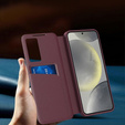 Flip case for Samsung Galaxy A56 5G, Smart View Wallet, maroon