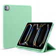 Case for iPad Pro 11 2024, Smartcase with stylus space, green
