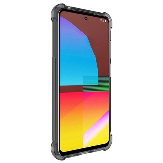 IMAK case for HTC Desire 21 Pro 5G, Dropproof, transparent / black
