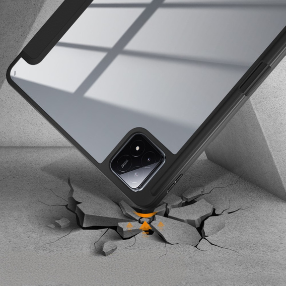 Case for Xiaomi Pad 6S Pro 12.4, Smartcase Hybrid, with stylus space, black
