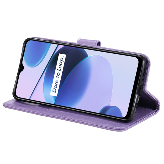 Flip case for Realme C35, Mandala, blue