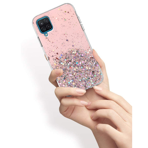 Case for Samsung Galaxy A22 / M22 4G / LTE, Glittery, blue