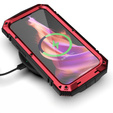 Case for iPhone 15, R-JUST, armoured, red / black