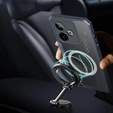 Case for Realme GT 7 / 7T, with magnetic sheet, transparent / black