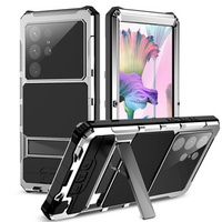 Case for Samsung Galaxy S23 Ultra, R-JUST, armoured, silver