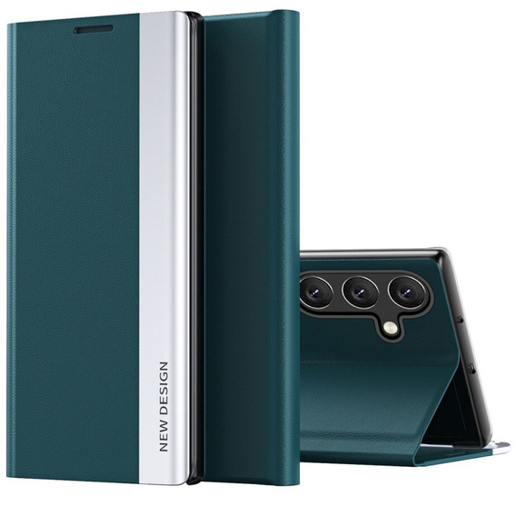 Flip case for Samsung Galaxy A35 5G, Side Magnetic, green
