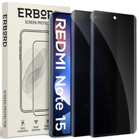 ERBORD Anti-Spy privacy tempered glass (2 pcs.) for Xiaomi Redmi Note 15 5G / Poco M8 5G
