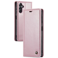 CASEME flip case for Samsung Galaxy A14 5G, Waxy Textupink, pink