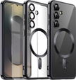 Case for Samsung Galaxy S25+ Plus, Electro MagSafe, black + Screen Glass