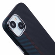 MagSafe's iPhone 14 Case, Carbon Fiber, black / blue
