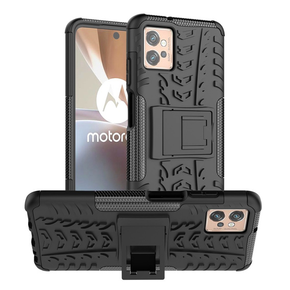 Case for Motorola Moto G32, Tire Armor, black