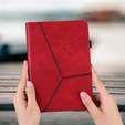 Case for Samsung Galaxy Tab A9+, Classic, with space for stylus, red