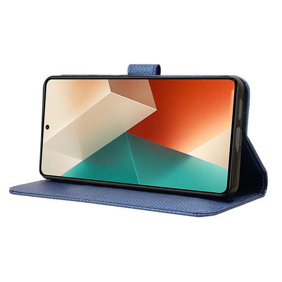 Flip case for Xiaomi Redmi Note 13 5G, Wallet Smart Magnet, blue