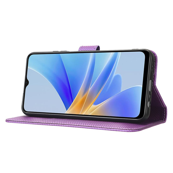 Flip case for Oppo A17, Wallet Smart Magnet, purple