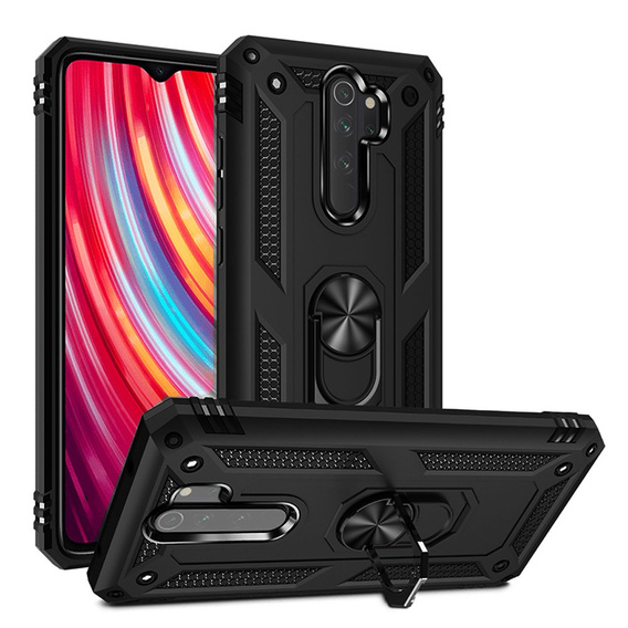 Armor Case for Xiaomi Redmi Note 8 Pro, Nox Case Ring, black