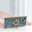 Case for iPhone 14 Plus, Electro Ring, grey
