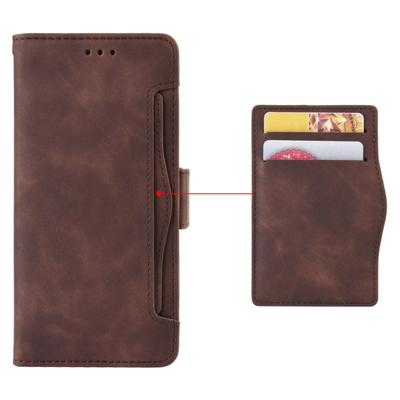 Flip case for Oppo Reno 13, Card Slot, brown