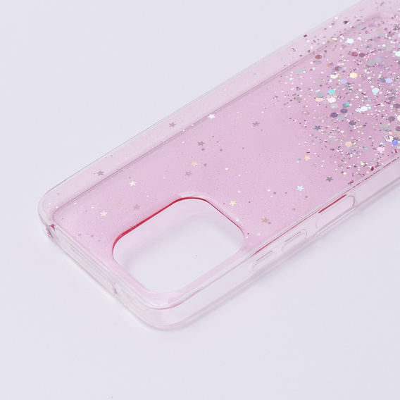 Case for Xiaomi Redmi 12, Glittery, pink