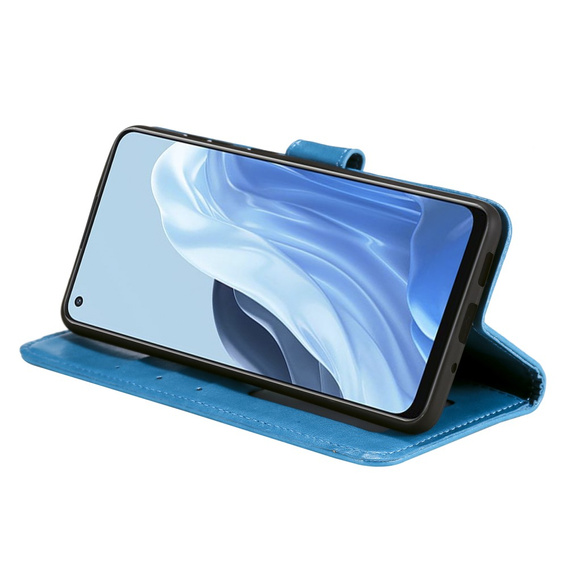 Flip case for Oppo Reno7 5G, Mandala, blue