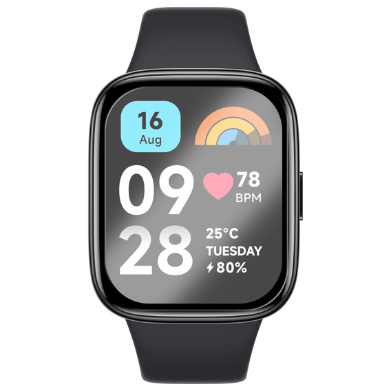 2x ERBORD Hybrid Glass for Xiaomi Redmi Watch 3 Active