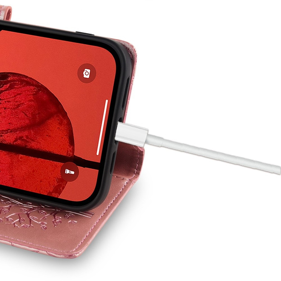 Flip case for Samsung Galaxy M15 5G, Tree, pink