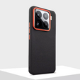 Leather case for Xiaomi 15, leather hybrid, black