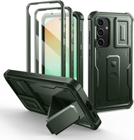 Armored case for Samsung Galaxy S24 FE, Dexnor Full Body (Two Frames), green