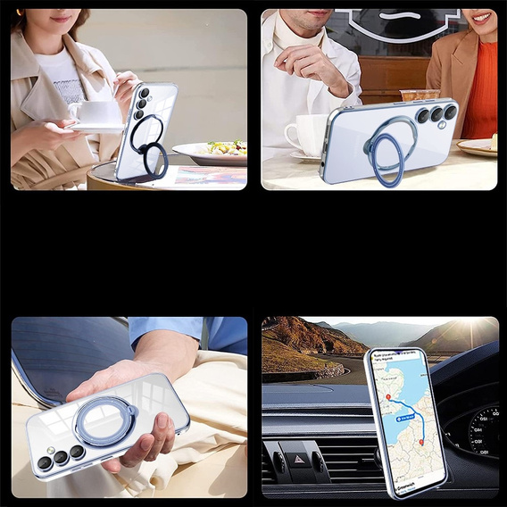Magnetic Case for Samsung Galaxy S25+ Plus, for MagSafe, blue