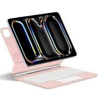 Keyboard Case for iPad Pro 13" 2024, Magnetic Keyboard Touchpad, pink