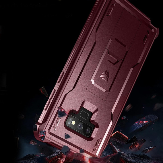 Armored case for Samsung Galaxy Note 9, Dexnor Full Body, red