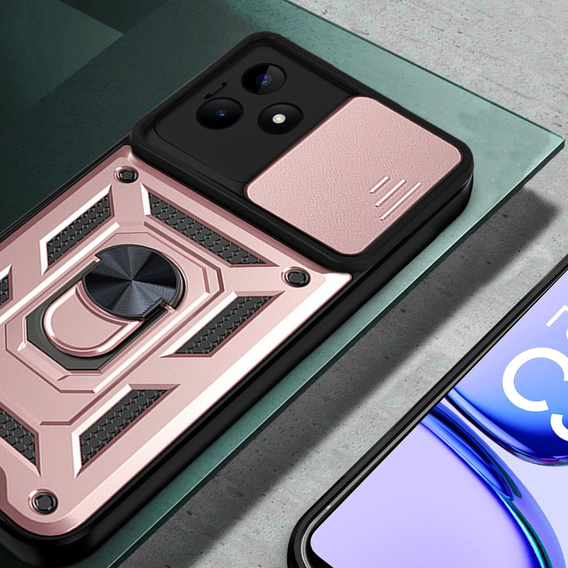 Case for Realme C53 4G, CamShield Slide, pink rose gold