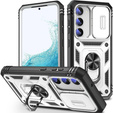 Case for Samsung Galaxy S23, CamShield Slide, CamShield Slide, white / black
