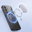 Case for Samsung Galaxy S25+ Plus, Electro MagSafe, black + Screen Glass