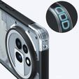 Case for Nothing Phone 3A Pro, Fusion Hybrid, transparent / black