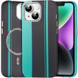 MagSafe's iPhone 14 Case, Carbon Fiber, black / blue