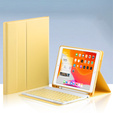 Case + keyboard iPad 10.2 2019 / 2020 / 2021, yellow
