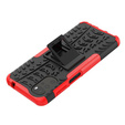 Case for Motorola Moto G22, Tire Armor, red