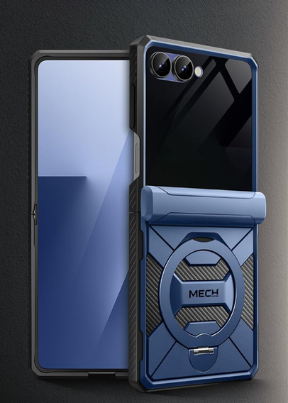 Tongate MECH case with MagSafe for Samsung Galaxy Z Flip 7, blue