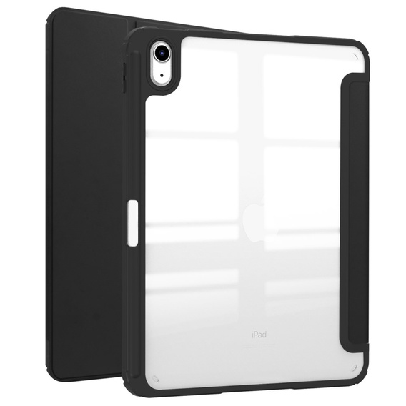 Case for iPad 10.9 2022 10 Gen, Smartcase Hybrid, with stylus space, black