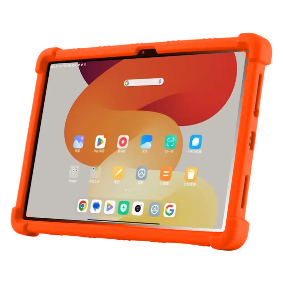 Silicone case for Xiaomi Redmi Pad SE 11", Impact, armor, orange