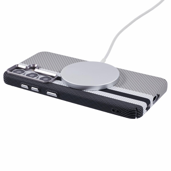 MagSafe's Samsung Galaxy S25+ Plus Case, Carbon Fiber, grey