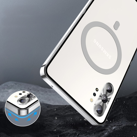 Camera Protection Case for Samsung Galaxy Note 10+ Plus, CamShield MagSafe, transparent / silver