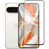 3D Tempered Glass for Google Pixel 9 Pro, black frame