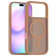 Matt Case for iPhone 17 Pro, for MagSafe, translucent brown