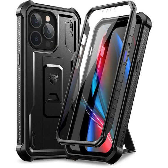 Armored case for iPhone 13 Pro, Dexnor Full Body, black