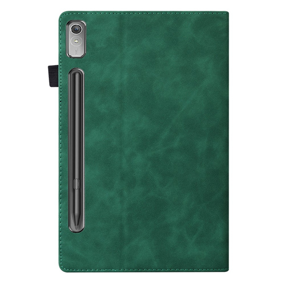 Case for Lenovo Tab P12, Classic, with space for stylus, green